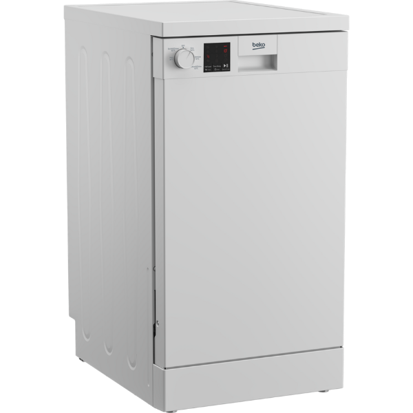 Beko DVS05C20W Slimline Dishwasher_side
