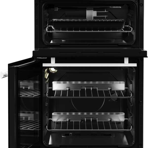 Beko EDG507W 50cm Twin Cavity Gas Cooker with Gas Hob - White_back