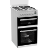 Beko EDG507W 50cm Twin Cavity Gas Cooker with Gas Hob - White_main