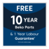 Beko EDVC503W 50cm Electric Double Oven - White_guarantee