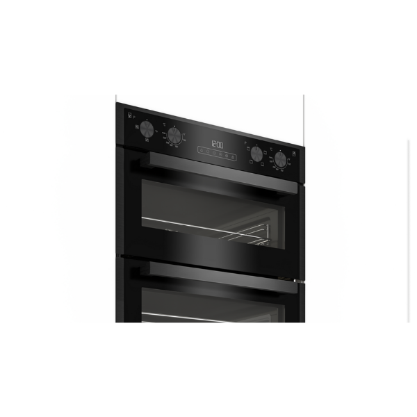 Blomberg ROTN9202DX 59.4cm Built-Under Electric Double Oven - Dark Steel_side