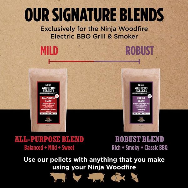 Ninja XSKOGAPBPL2UK Woodfire Pellets, All-Purpose 900g_info