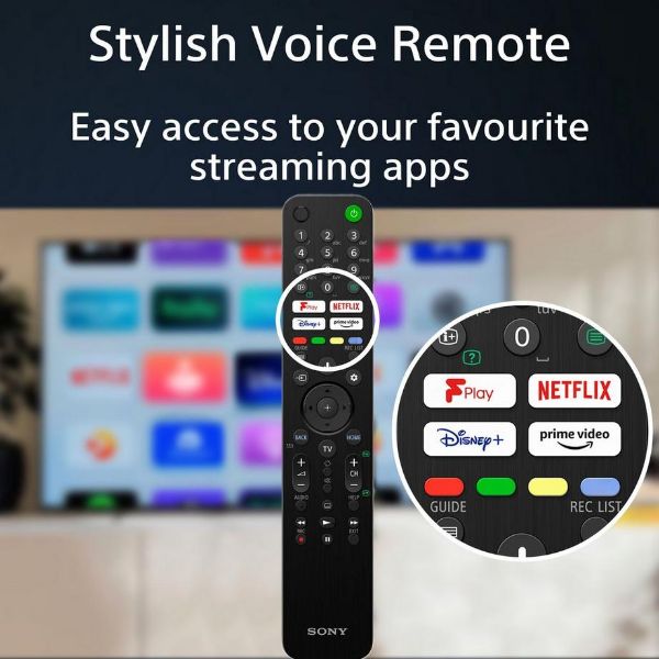 Sony KD32W800P1U 32" HD Ready HDR LED TV with Google Assistant_remote