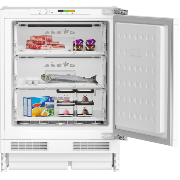 Blomberg FSE1654IU 59.5cm Integrated Under Counter Freezer - White_open