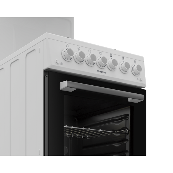 Blomberg GGS9151W 50cm Single oven Gas Cooker with Eye Level Grill - White_side