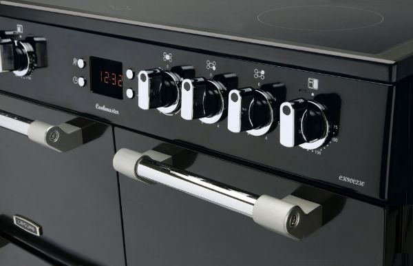 Picture of Leisure CK90C230K Cookmaster 90cm Electric Range Cooker with Two Ovens in Black