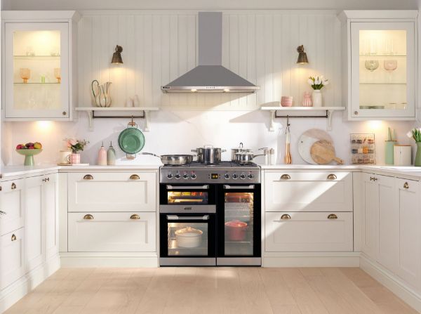 Picture of Leisure CS90F530X Cuisinemaster 90cm Dual Fuel Range Cooker with Three Ovens in Stainless Steel