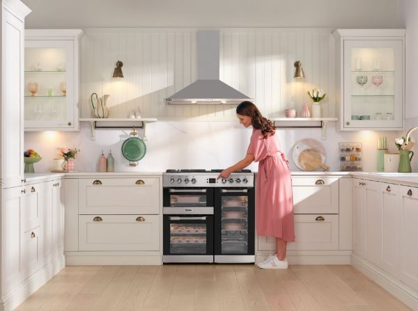 Picture of Leisure CS90F530X Cuisinemaster 90cm Dual Fuel Range Cooker with Three Ovens in Stainless Steel