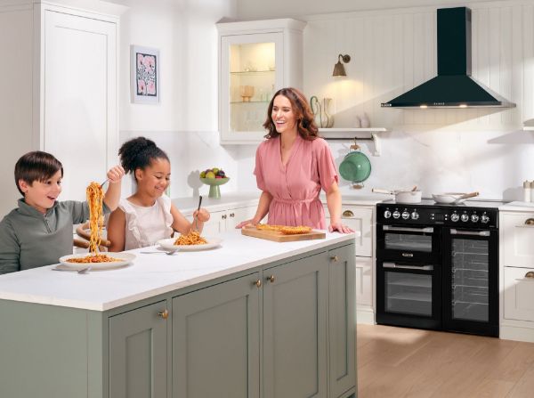 Picture of Leisure CS90C530K 90cm Cuisinemaster Electric Range Cooker with Three Ovens in Black