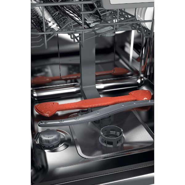 Picture of Hotpoint HFC3C26WCBUK Full Size Dishwasher in Black with Flexiload