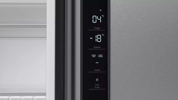 Picture of Bosch KFN96APEAG Serie 6 American Style XXL Fridge Freezer with French Doors in Inox-easyclean