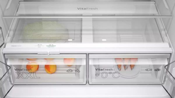 Picture of Bosch KFN96APEAG Serie 6 American Style XXL Fridge Freezer with French Doors in Inox-easyclean