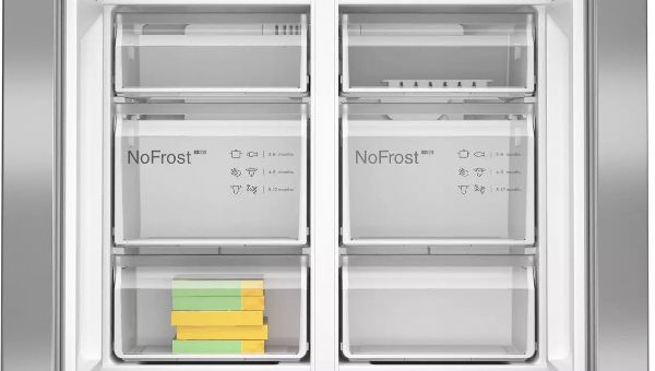 Picture of Bosch KFN96APEAG Serie 6 American Style XXL Fridge Freezer with French Doors in Inox-easyclean