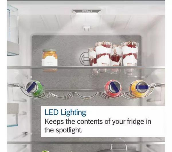 Picture of Bosch KIN86VSE0G 54.1cm 60/40 Integrated No Frost Fridge Freezer with Sliding Hinge