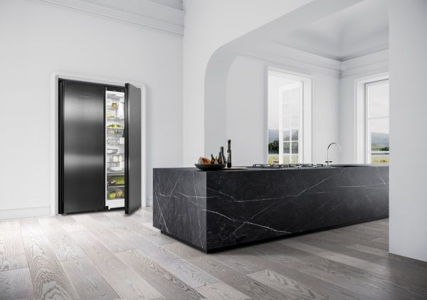 Picture of Liebherr XRFBD5220 Plus NoFrost Side-by-Side Combination Freestanding Fridge Freezer with BlackSteel Door