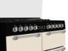 Picture of Leisure CC100F521C Chefmaster 100cm Dual Fuel Range Cooker with Glass Top Lid in Cream