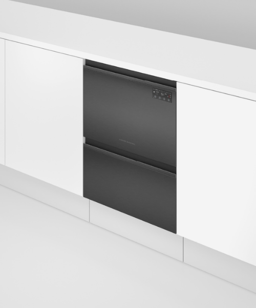 Fisher and Paykel DD60D2HNB9 Series 7 Double DishDrawer™ - BlackClosed