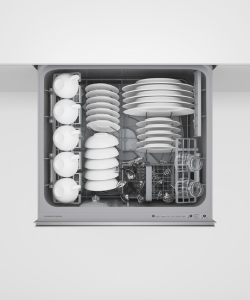 Fisher and Paykel DD60ST4HNX9 Series 9 Extra Height Single DishDrawer™ Dishwasher - Stainless SteelOpenFull
