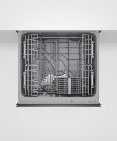 Fisher and Paykel DD60ST4HZB9 Series 9 Single DishDrawer™ Dishwasher -Black GlassOpenEmpty