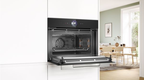 Picture of Bosch CMG7761B1B Series 8 Built in Compact Oven with Microwave Function