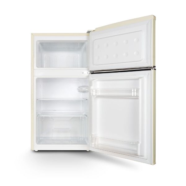 Montpellier MAB2035EC Undercounter Retro Fridge Freezer in Cream_interior