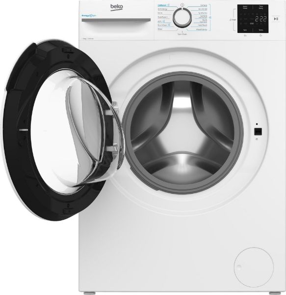 Beko BMN3WT3841W 8kg 1400 Spin Washing Machine in White_open