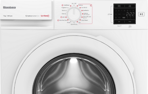 Blomberg LWA27461W 7kg 1400 Spin Washing Machine - White_top