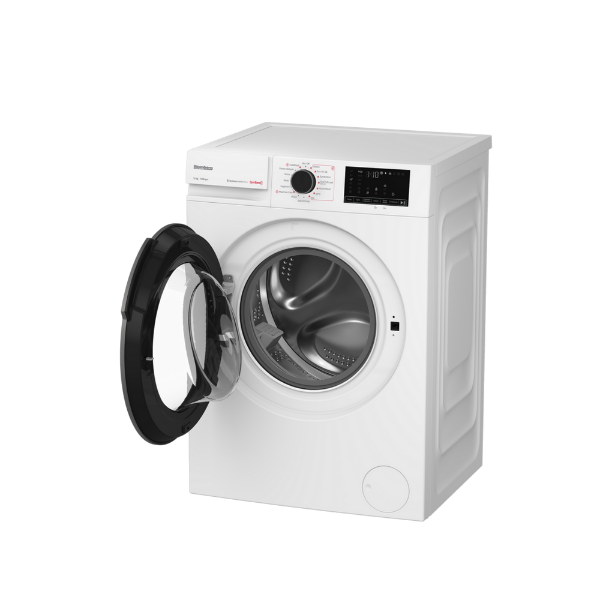 Blomberg LWA210461W 10kg 1400 Spin Washing Machine - White_open door angled