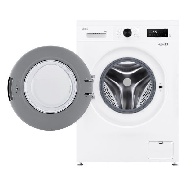 LG F4X1009NWK 9kg 1400 Spin Washing Machine - White_open door