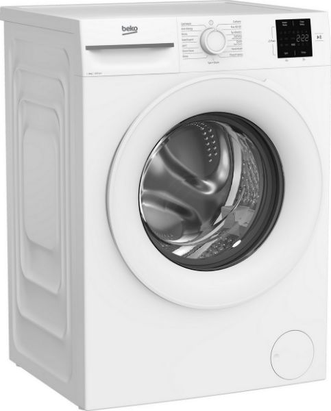 Beko BMN3WT3821W 8kg 1200 Spin Washing Machine - White_side view