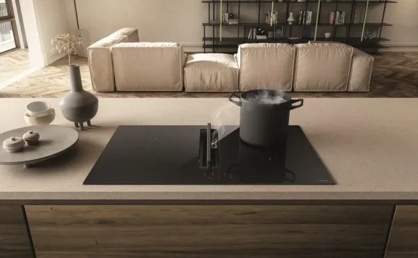 Elica NT-FIT-XL NikolaTesla FIT 80cm Induction Hob with Integrated Extraction_in use