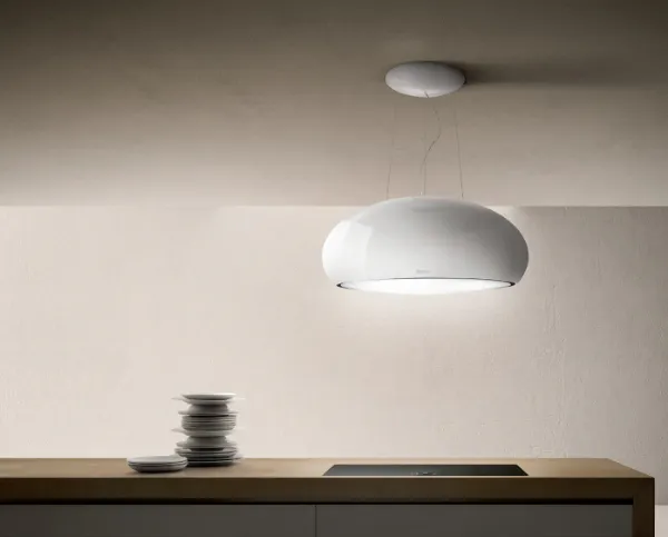 Elica PEARL-WH Pearl 80cm Pearlescent White Cooker Hood_over hob