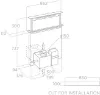 Elica GETUP-BLK Get Up 90cm Cooker Hood in Matt Black_dimensions