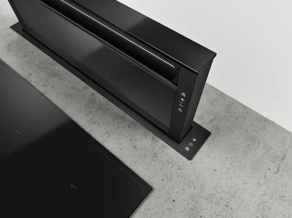 Elica GETUP-BLK Get Up 90cm Cooker Hood in Matt Black_view from above