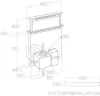 Elica GETUP-IRON Get Up 90cm Downdraft Extractor Cooker Hood in Cast Iron_dimensions