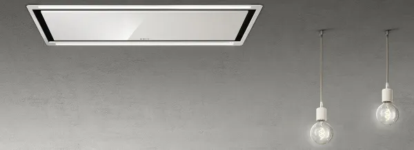 Elica HILIGHT-GLS-16 HiLight 16cm High White Glass Cooker Hood_ceiling