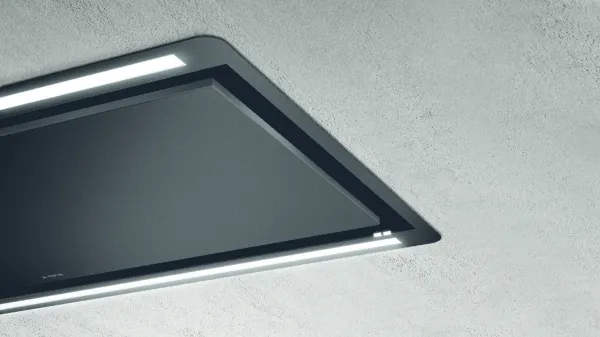 Elica HILIGHT-X-16-BLK HiLight 16cm High Cooker Hood in Black Lacquered Steel_edge