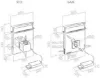 Elica PANDORA-SS Pandora 90cm Downdraft Cooker Hood in Stainless Steel_dimensions