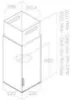 Elica HAIKU-ISL-32-WH Haiku Island 32cm Cooker Hood in White_dimensions