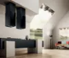Elica HAIKU-ISL-32-WH Haiku Island 32cm Cooker Hood in White_kitchen view