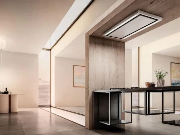 Elica CLOUD-SEVEN-RC Cloud Seven 90cm Cooker Hood in Stainless Steel - Recirculating_room view