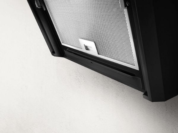 Elica MAJ-ND-BLK-90 Majestic 90cm Angled Cooker Hood in Black - No Drip_filters