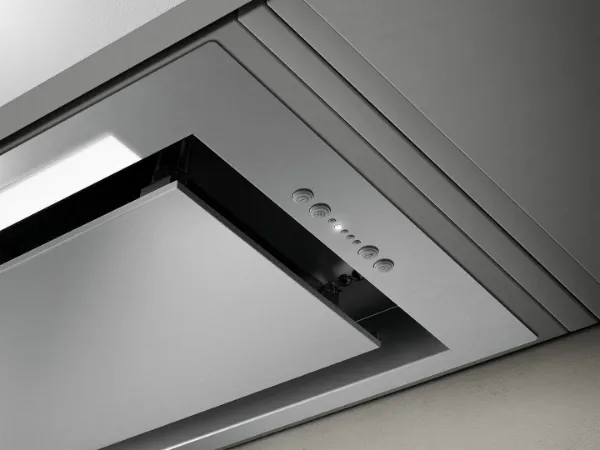 Elica SLEEK2.0-WH-80 Sleek 2.0 80cm Integrated Cooker Hood in White Glass_close