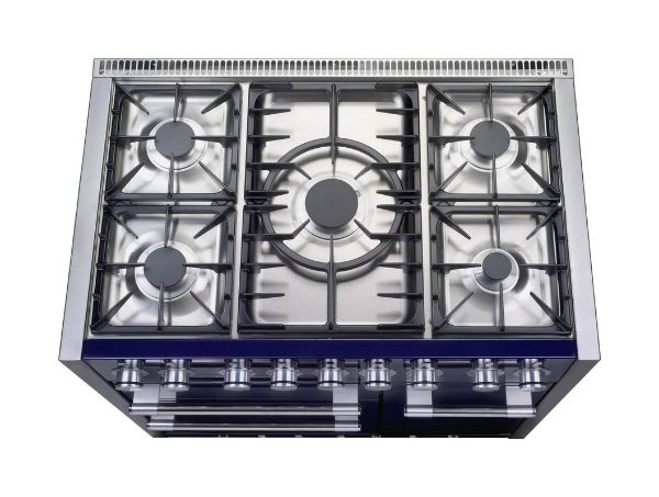 Mercury MCY1000DFAB 93130 1000 Dual Fuel Range Cooker in Ash Black (Satin) with Chrome Trim_hob