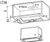 Elica LANE-60-WH 60cm Chimney Cooker Hood in White_dimensions