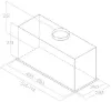 Elica FOLD-SS-60 Fold 60cm Wide Canopy Hood in Stainless Steel_dimensions