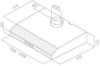 Elica KREA-LX-60-SS 90cm Cooker Hood in Stainless Steel_dimensions