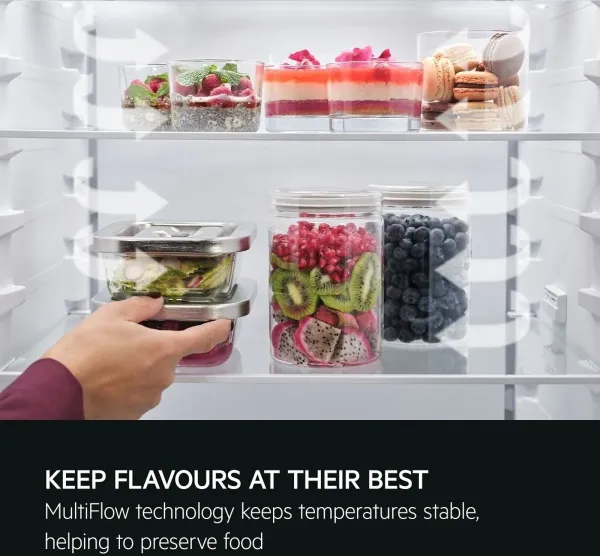 AEG ORC7P321DX 7000 GreenZone+ Freestanding Fridge Freezer in Silver_keep flavours at their best