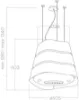 Elica WAVE-UX-SS Wave UX (Flow) 51cm Ceiling Mounted Cooker Hood in Stainless Steel_dimensions