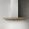 Elica BIO 90cm Wall Mounted Chimney Hood in White and Oak_main